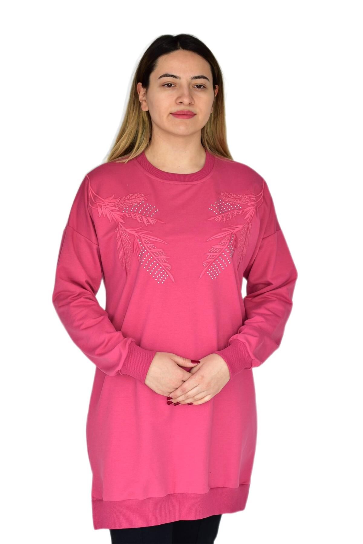 Kadın Nakışlı Tunik BGL-ST03276 NAR - 44