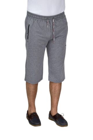 Erkek Büyük Beden Rahat Kesim Düz Paça Likralı Kumaş Kapri BGL-ST04617