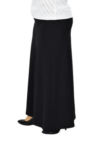 Kadın Kumaş Lastikli Kemer Balık Model Etek BGL-ST04204 SİYAH - 44