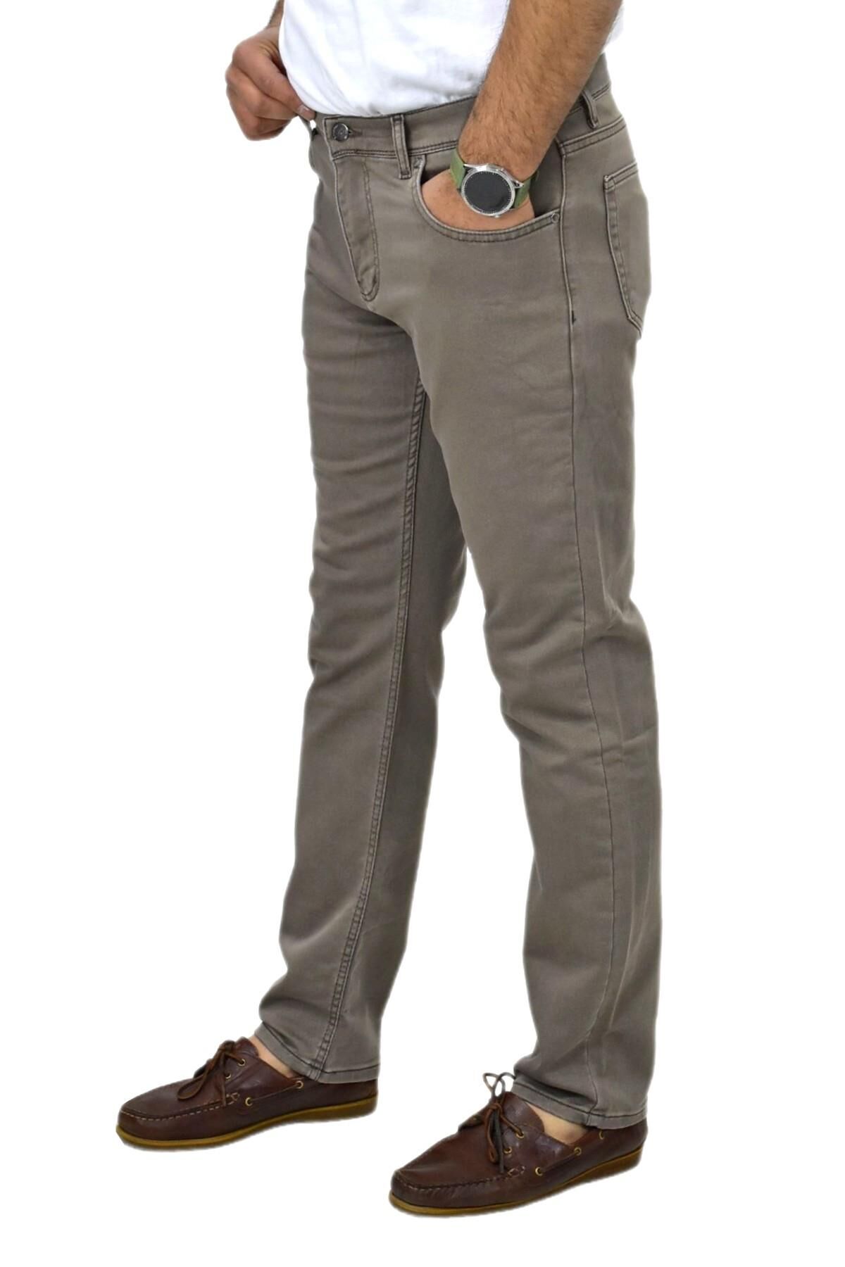 Erkek Regular Fit Jeans Pantolon 1811 BGL-ST04192 VİZON - 32