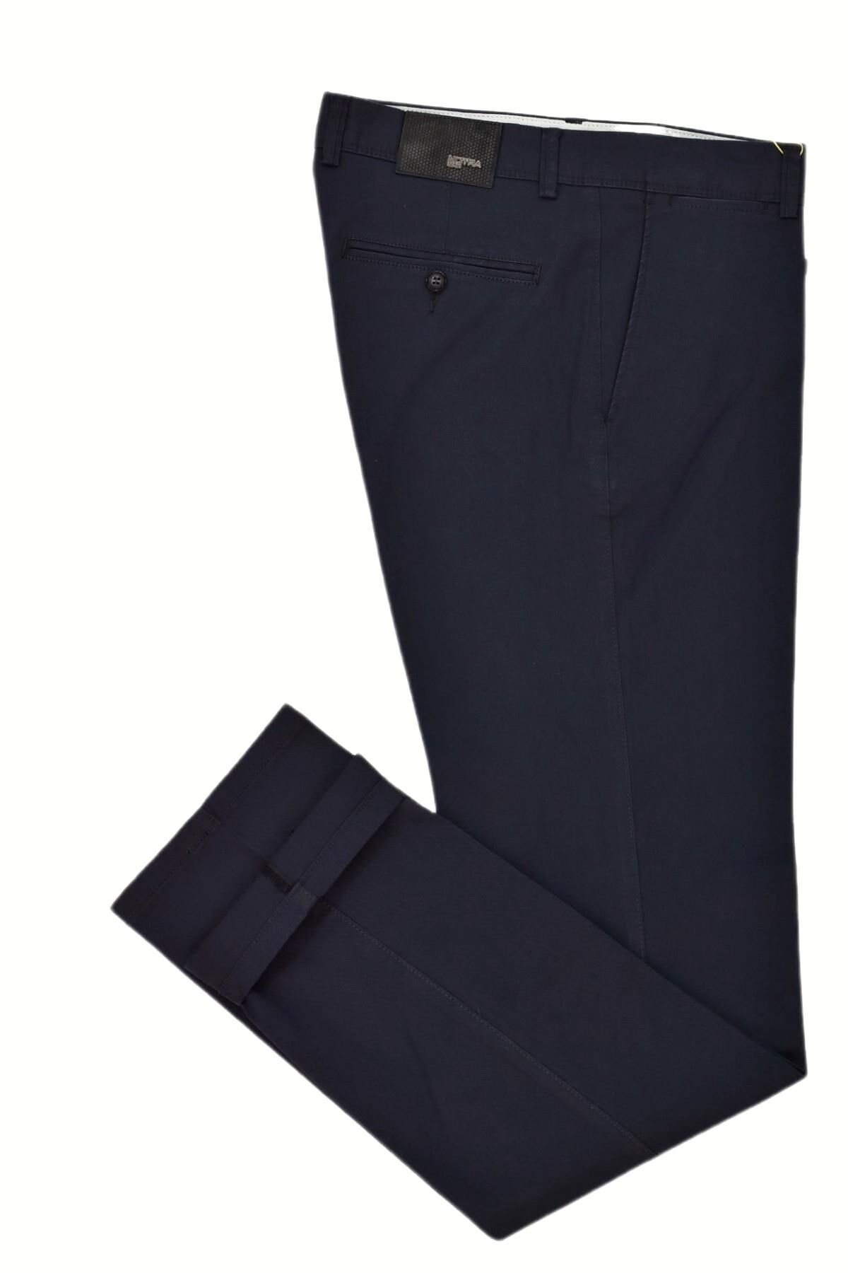 Erkek Comfort Fit Rahat Kesim Yan Cepli Pamuklu Pantolon BGL-ST03815 ANTRASİT - 46