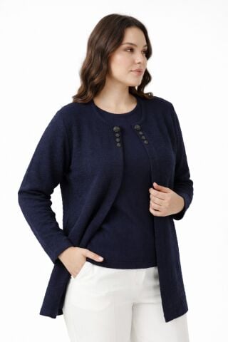 Kadın Anne Triko 2 Li  Hırka Takım BGL-ST05295