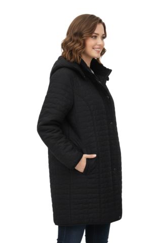 Kadın Kapitone Kapüşonlu İçi Peluş Mont BGL-ST05025