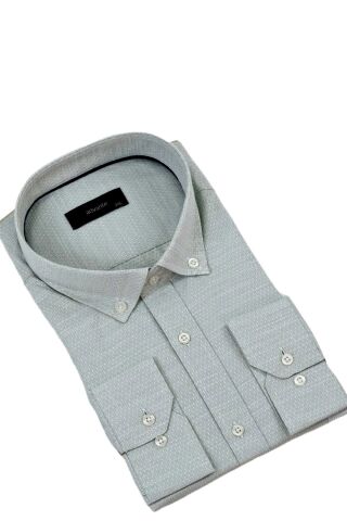 Erkek Büyük Beden Klasik Tek Cepli Uzun Kol Gömlek BGL-ST04342