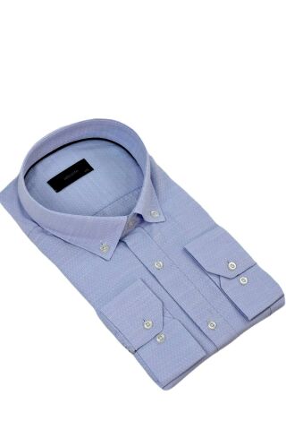Erkek Büyük Beden Klasik Tek Cepli Uzun Kol Gömlek BGL-ST04342
