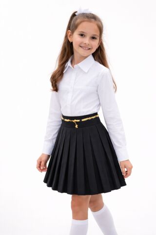 Kız Çocuk Siyah Piliseli Etek BGL-ST05509