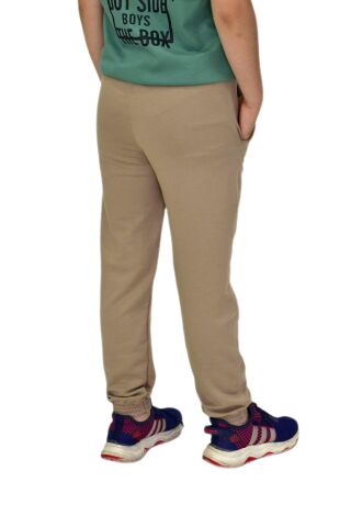 Bej Rengi Bel Paça Lastikli Kız Erkek Çocuk Eşofman Altı BGL-ST04723