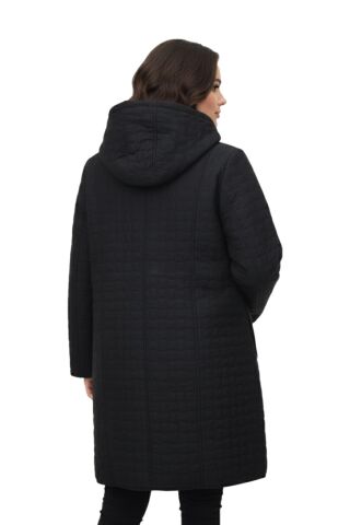 Kadın Kapitone Kapüşonlu İçi Peluş Mont BGL-ST05023 SİYAH - 48