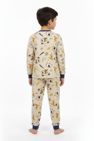 Erkek Çocuk Baskılı Pijama Takım BGL-ST05258 TAŞ - 4 Yaş
