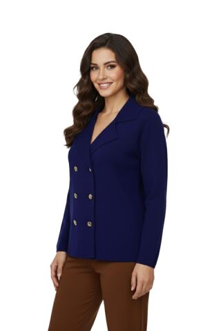 Kadın Kruvaze Düğmeli Triko Hırka BGL-ST05075