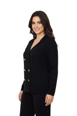 Kadın Kruvaze Düğmeli Triko Hırka BGL-ST05075