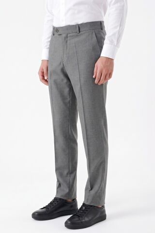 Erkek Gri Kumaş Lise Okul Pantolonu Klasik Kesim BGL-ST05676