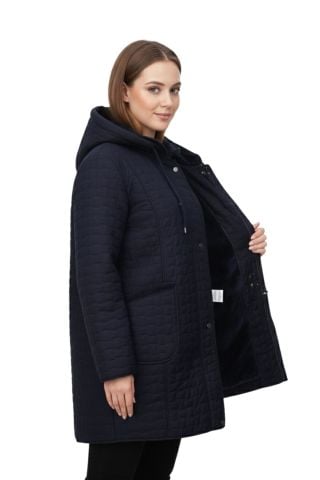 Kadın Kapitone Kapüşonlu İçi Peluş Mont BGL-ST05024