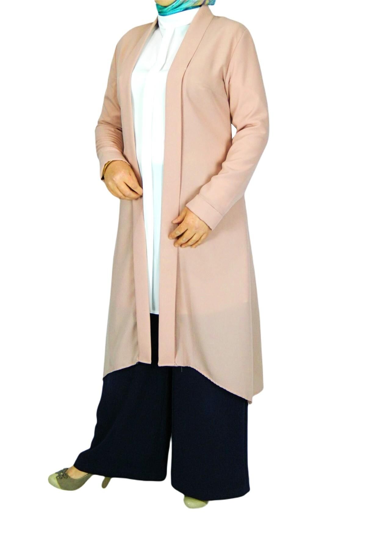 Kadın İkili Kombin Takım Ferace Kap P5037 PEMBE - 38