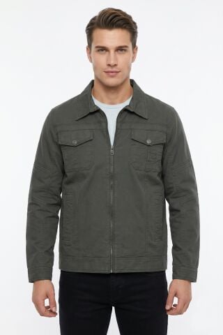 Erkek Mevsimlik Kanvas Spor Mont 8002 BGL-ST04368