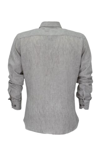 Erkek Yazlık Slim Fitt Uzun Kol Gömlek 2431 BGL-ST04755 GRİ - L