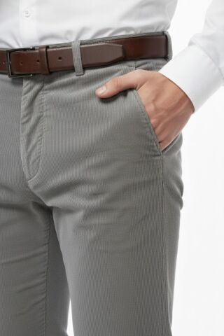 Erkek Kadife Pantolon Regular Kalıp BGL-ST05055 TAŞ - 54