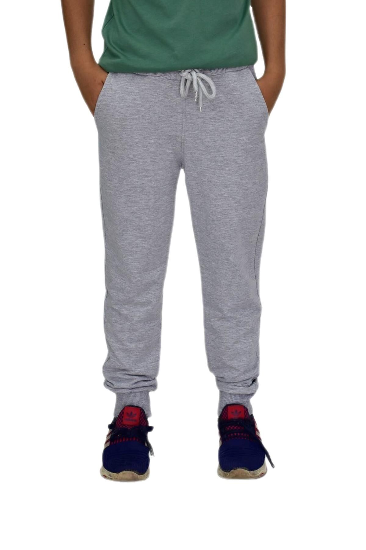 Çocuk Eşofman Altı Paça Manşetli Kız Erkek BGL-ST04726 GRİ - 14 YAŞ
