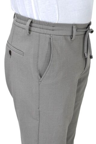 Erkek Jogger Gofre Lastikli Pantolon 1998 BGL-ST04423 K.GRİ - 42