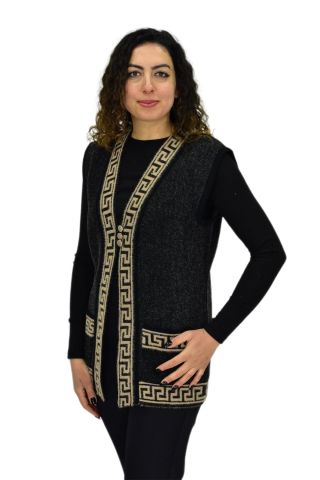 Kadın Anne Cepli Triko Yelek BGL-ST04134