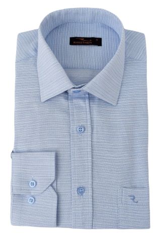 Erkek Klasik Uzun Kol Petek Dokulu Gömlek BGL-ST02762