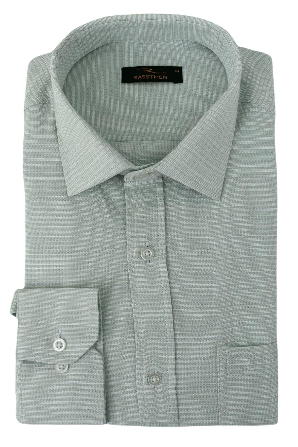 Erkek Klasik Uzun Kol Petek Dokulu Gömlek BGL-ST02762