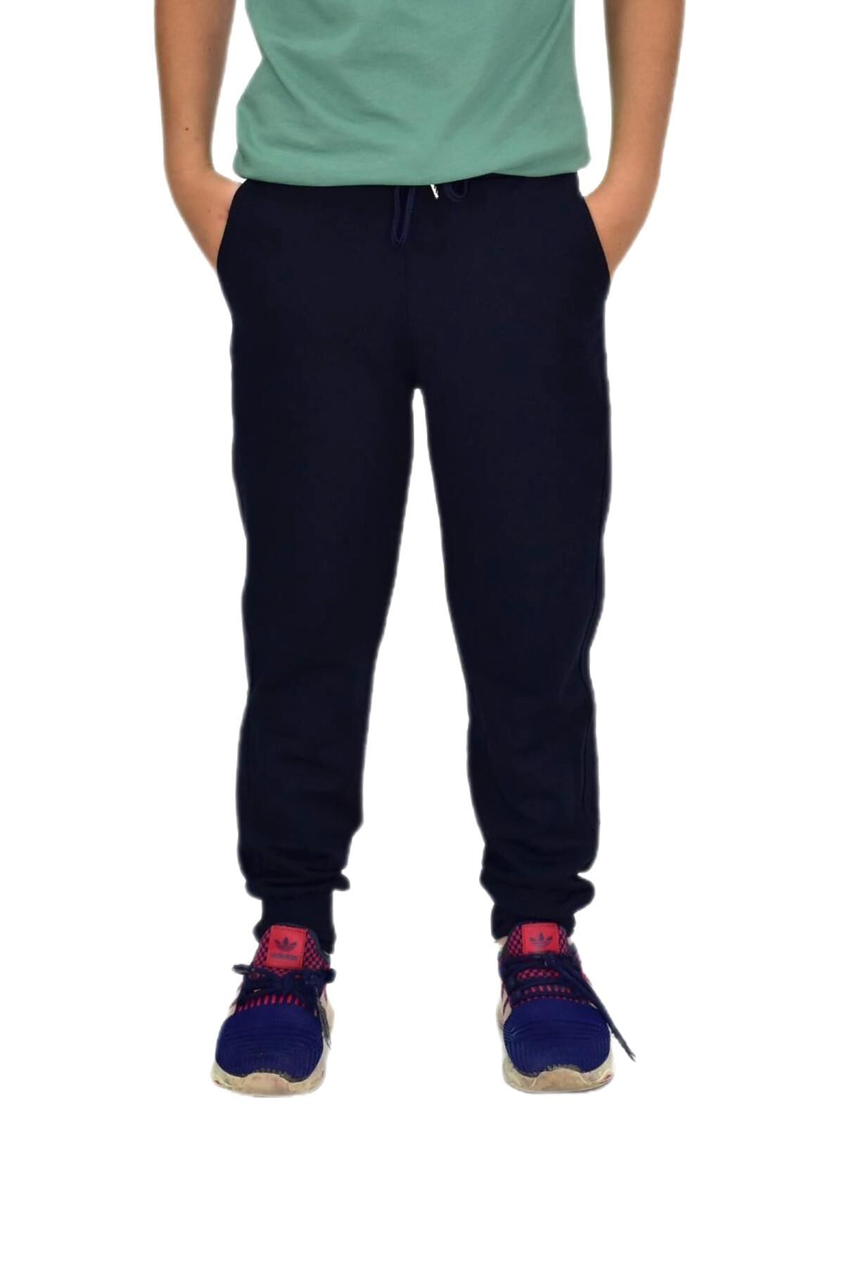 Çocuk Eşofman Altı Paça Manşetli Kız Erkek BGL-ST04726 LACİVERT - 14 YAŞ