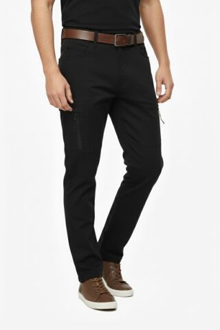 Erkek Kışlık Soft Jel Taktik İçi Polar Pantolon Regular BGL-ST05178 SİYAH - 2XL