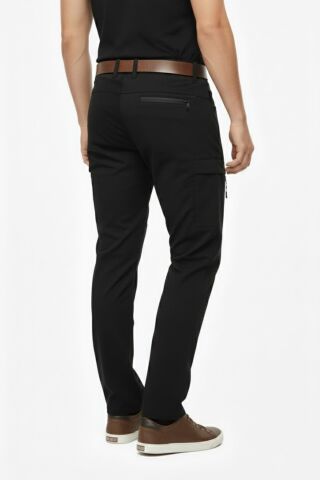 Erkek Kışlık Soft Jel Taktik İçi Polar Pantolon Regular BGL-ST05178 SİYAH - 2XL