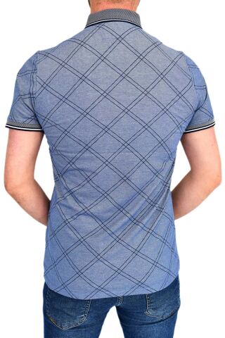Erkek Polo Yaka Tişört T-809 BGL-ST01816 İNDİGO - XL