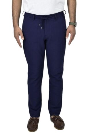 Erkek Jogger Gofre Lastikli Pantolon 1998 BGL-ST04423 LACİVERT - 48