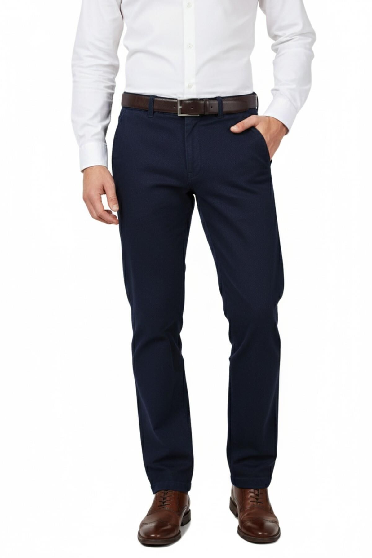 Erkek Kışlık Kanvas Pantolon Klasik Kalıp 1368 BGL-ST04826 A.LACİVERT - 50