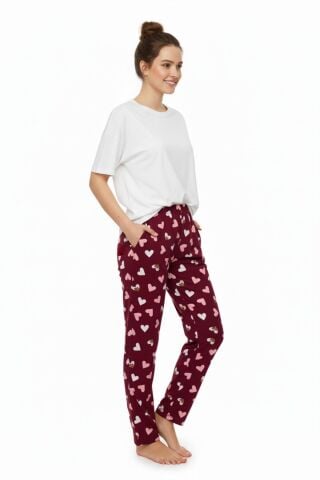 Kadın Tek Penye Pijama Alt BGL-ST05005 YEŞİL - XL