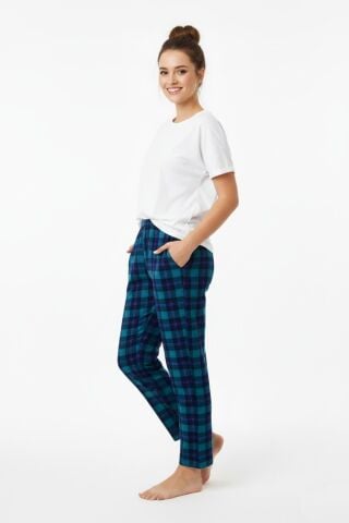 Kadın Tek Penye Pijama Alt BGL-ST05005 YEŞİL - XL