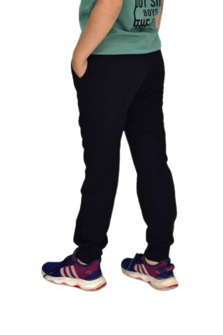 Çocuk Eşofman Altı Paça Manşetli Kız Erkek BGL-ST04726 SİYAH - 13 YAŞ