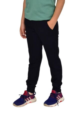 Çocuk Eşofman Altı Paça Manşetli Kız Erkek BGL-ST04726 SİYAH - 16 YAŞ