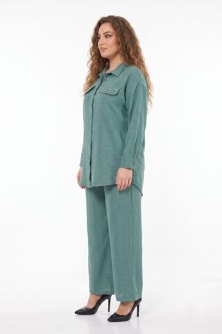 Kadın Ayrobin İkili Bluz Pantolon Takım BGL-ST03710