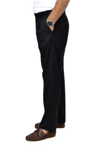 Erkek Pileli Klasik  Kumaş Pantolon P1174 BGL-ST04410 SİYAH - 48