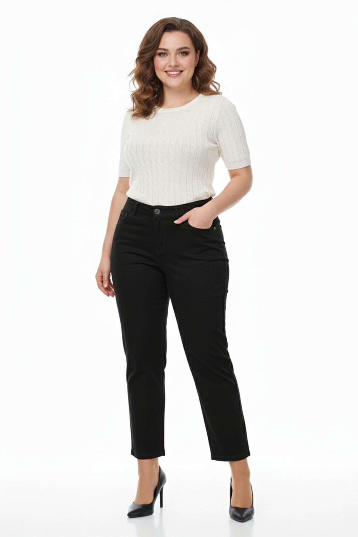 Kadın Kanvas Bilek Pantolon Kemer Lastikli Düğmeli BGL-ST05056