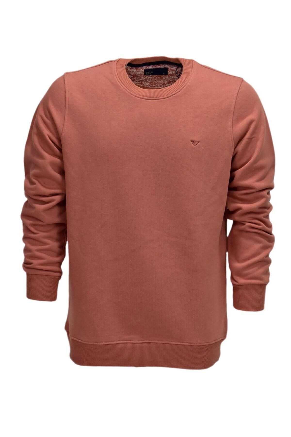 Erkek Spor Sıfır Yaka Sweatshirt R2247 BGL-ST03188 SOMON - M