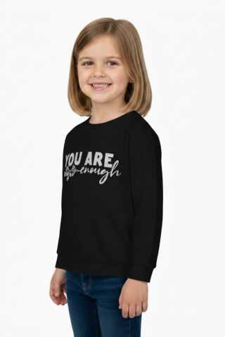 Kız Çocuk Baskılı Sweatshirt BGL-ST05266 SİYAH - 6 YAŞ