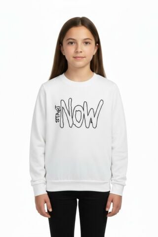 Kız Çocuk Baskılı Sweatshirt BGL-ST05267