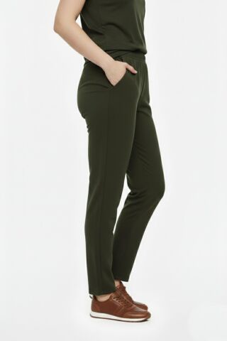 Kadın Lastikli Cepli Pantolon BGL-ST03338 HAKİ - L