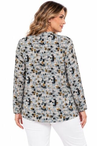 Kadın Düğmeli Modelli Bluz BGL-ST05659