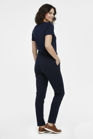 Kadın Lastikli Cepli Pantolon BGL-ST03338 LACİVERT - 2XL