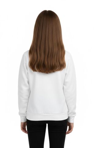 Kız Çocuk Baskılı Sweatshirt BGL-ST05267 EKRU - 9 YAŞ