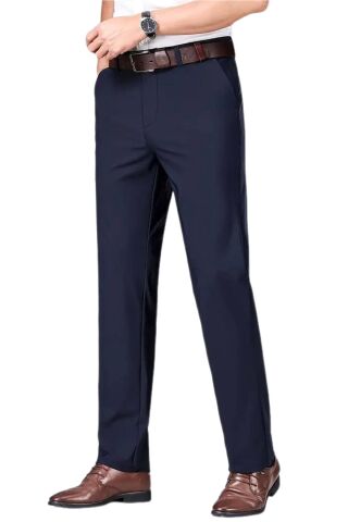 Erkek Klasik Büyük Beden Kumaş Pantolon P1172 BGL-ST04406 LACİVERT - 62