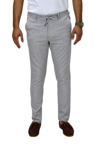 Erkek Jogger Silim Fit Kumaş Pantolon P1000 BGL-ST03830 GRİ - 34