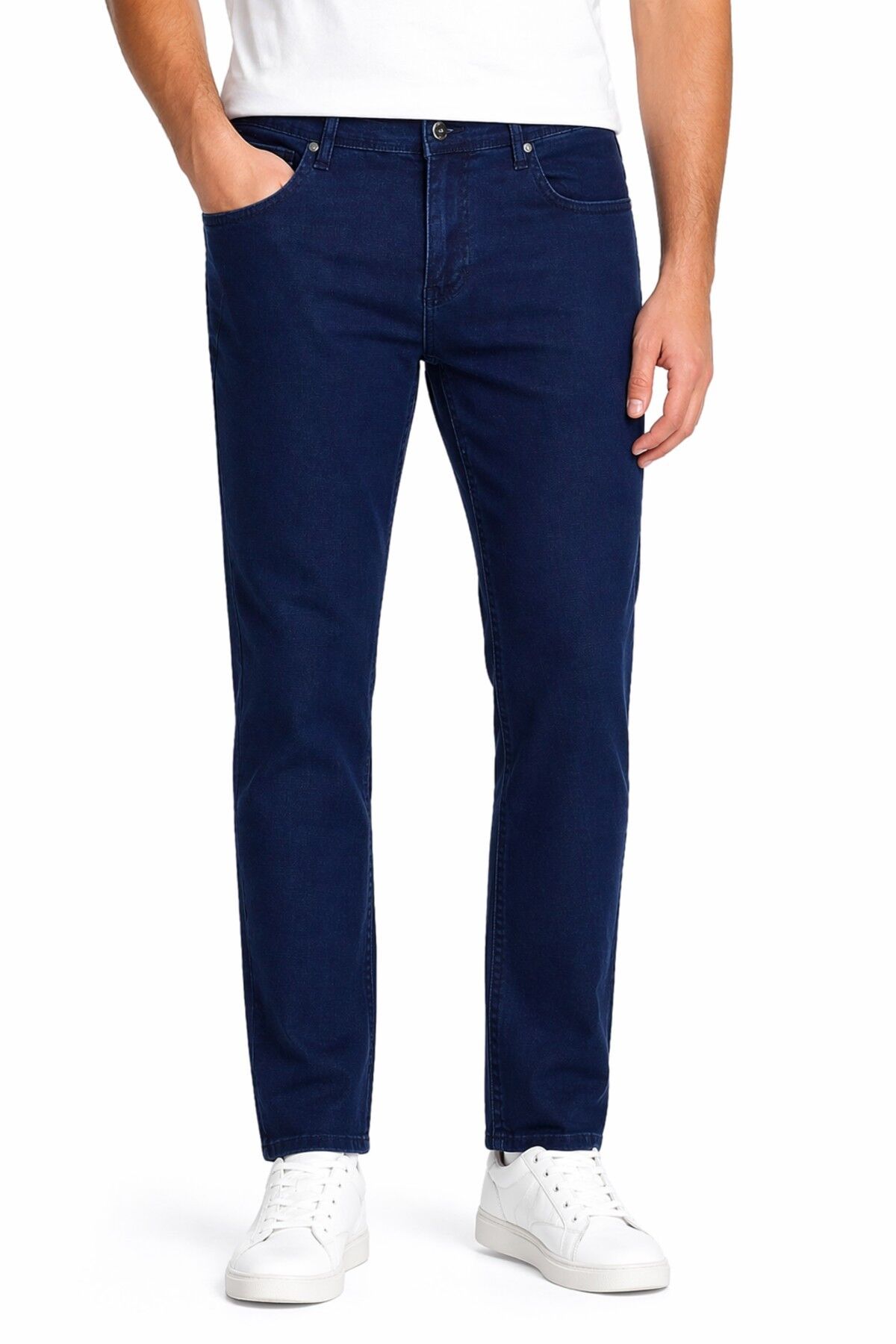 Erkek Petek Örme Regular Fit Jeans Pantolon BGL-ST05357 İNDİGO - 33/34