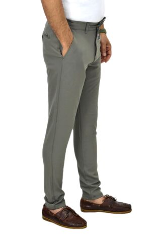 Erkek Jogger Silim Fit Kumaş Pantolon P1000 BGL-ST03830 HAKİ - 31/34